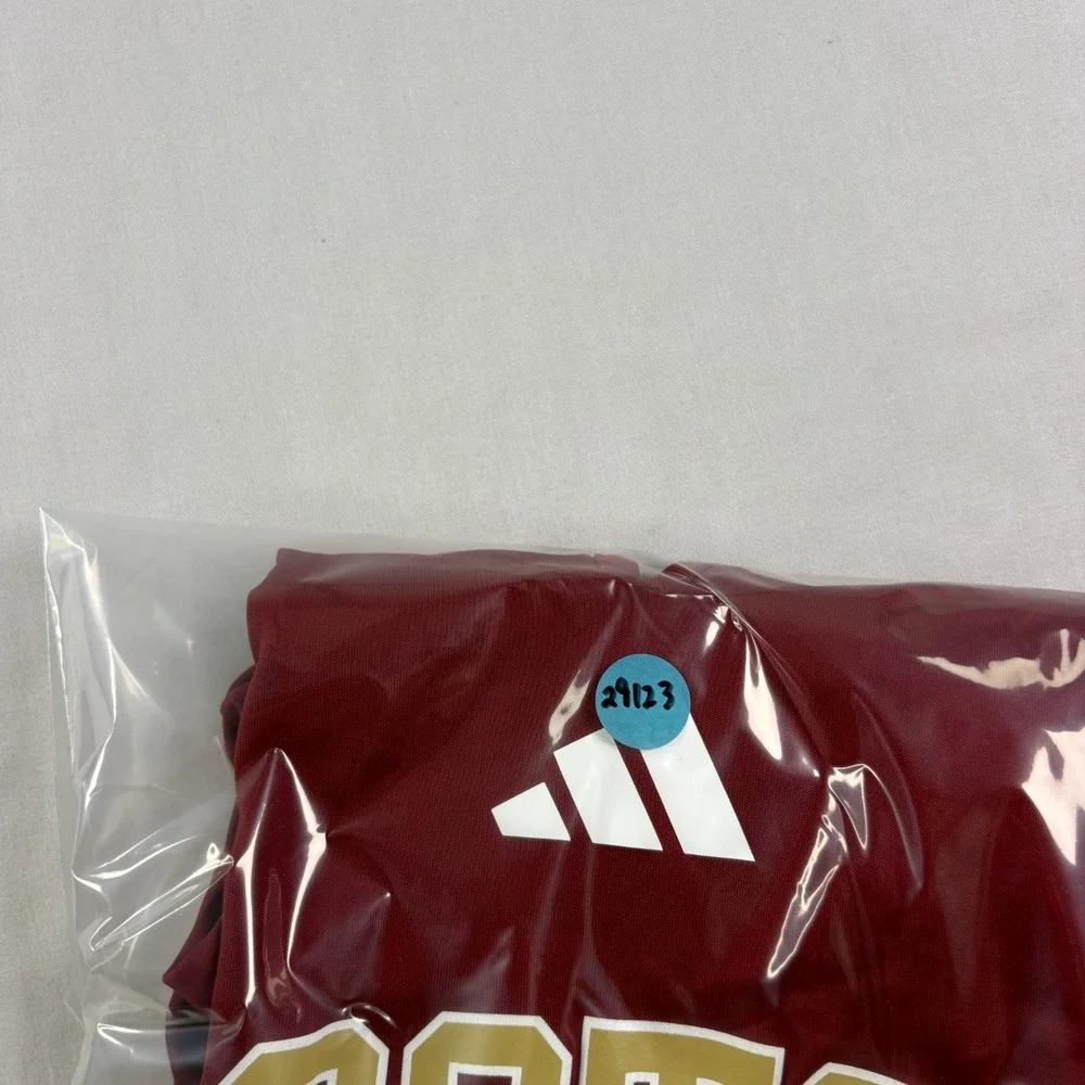 Boston College Eagles Hoodie Mens 2XL Red Adidas Player Issued Pullover NCAA